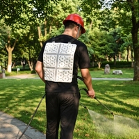 Gilet de refroidissement PCM portable avec sangles réglables - Tapis de glace portable pour le travail en extérieur, le cyclisme, la gym et la course à pied