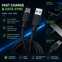 Kabel USB C 2A Tipe-C Pengisian Cepat DOUBLE PONY Factory Wholesale Soft PVC dengan Konduktor Tembaga Murni untuk IOS iPhone 18