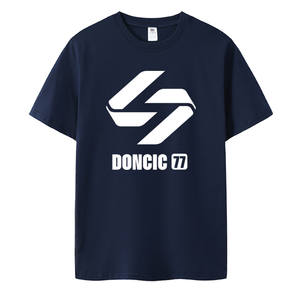 T-shirt à manches courtes pour homme Summer Lakers <span class=keywords><strong>Luka</strong></span> Doni, vêtements d'entraînement de basketball, coupe ample, 100% coton, décontracté avec motif - Product Image 2