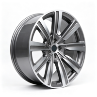 Jantes en alliage forgé multi-rayons de 22 et 23 pouces pour Range Rover, finition gris argent usiné, jantes de voiture de rechange pour amélioration après-vente