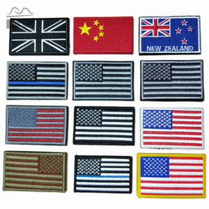 Custom Country Flag Patch Chile USA Canada <strong>UK</strong> France Iron on Embroidery Badge for Hat and <strong>Clothes</strong> - Product Image 3