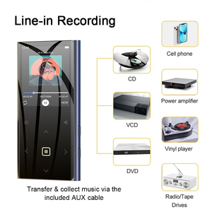 2.4 Inch Màn Hình Lcd Mp3 Âm Nhạc Máy Nghe Nhạc Lossless Hifi Âm Thanh Ghi Âm Với FM E-Book Màu Xanh Răng MP4 - Product Image 5