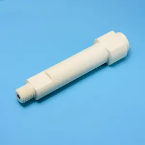 customized 99% alumina ceramic parts shaft Al2o3 component with threaded