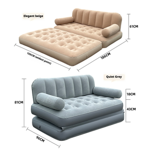 <span class=keywords><strong>Divano</strong></span> Gonfiabile Comodo in PVC 2 in 1, <span class=keywords><strong>Letto</strong></span> Gonfiabile per Piscina, Campeggio all'Aperto, <span class=keywords><strong>Divano</strong></span> <span class=keywords><strong>Letto</strong></span> Elettrico Portatile per Coppie - Product Image 3
