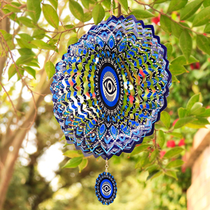 Venta Especial: Molinillo de Viento Metálico de 300 mm para Decoración de Jardín, Colorido, Sublimable, con Envío Gratuito - Product Image 6