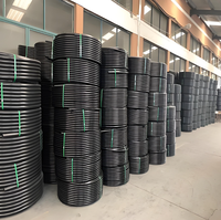 Tuyau ondulé en PE flexible non toxique haute pression pour la protection des câbles électriques et le système de conduits de câblage souterrains