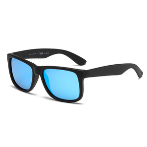 Gafas de Sol de <span class=keywords><strong>marca</strong></span> de lujo 4165 para hombre y mujer con montura cuadrada negra mate y <span class=keywords><strong>lentes</strong></span> de cristal con degradado de luz azul Estilo clásico - Product Image 2