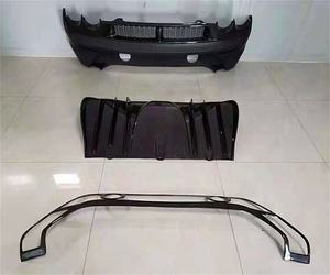 Kit carrosserie style SC semi-carbone : pare-chocs avant, jupes latérales, pare-chocs arrière, tuyau d'échappement pour <span class=keywords><strong>Ferrari</strong></span> <span class=keywords><strong>F430</strong></span> 2009-2010 - Product Image 4