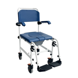 Lichtgewicht Opvouwbare Rolstoel Moderne Rollende Douchestoel Wielen Bed <span class=keywords><strong>Commode</strong></span> Stoel Voor Ouderen Gehandicapten - Product Image 1