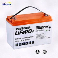 Batterie de tricycle électrique 24V200AH 4.8KWh au phosphate de fer et de lithium de qualité supérieure, à décharge rapide, légère, pour fauteuil roulant électrique