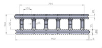 Songmao EPS blocs ICF pour la construction de blocs ICF, formes en béton isolées, bloc ICF