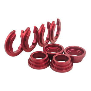 Poyracing Control Arm Bushing Collar <b>Split</b> Back Aluminum Red Blue For Nissan S13 S14 Z32 - Product Image 3