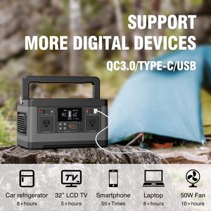 สถานีไฟฟ้าฉุกเฉิน Poforce 500W อินเวอร์เตอร์ 520WH <span class=keywords><strong>แบ</strong></span><span class=keywords><strong>ต</strong></span>เตอรี่สำรองลิเธียมไอออน เครื่องชาร์จพลังงานแสงอาทิ<span class=keywords><strong>ต</strong></span>ย์ ระบบสำรองไฟบ้านแบบพกพา 100W พลังงานแสงอาทิ<span class=keywords><strong>ต</strong></span>ย์ - Product Image 5
