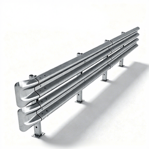 Poste de Brida Reflectante Aprobado para Barrera de Protección de Carreteras, Grado Diamante, de Acero Corrugado Galvanizado Q235/Q345 de Alta Resistencia PiPe - Product Image 1