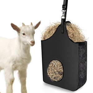 Échantillon gratuit, vente en gros, sac en filet rond en polyester confortable et lent pour l'alimentation des chevaux, sac en filet pour l'alimentation lente pour économiser du foin, bonne santé - Product Image 6