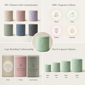 Premium Quality Plaster <b>Cup</b> Candle For Home Fragrance Shop Bulk Supply Factory Sale Reusable Durable Set - Product Image 3