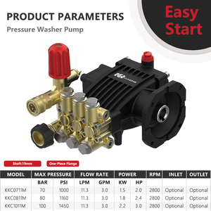 Pompe à pression Kuhong <span class=keywords><strong>de</strong></span> bonne qualité et à <span class=keywords><strong>prix</strong></span> compétitif, 1160psi, 1305psi, 1450psi, pompe à pression 100 bars, 2,6 GPM - Product Image 2
