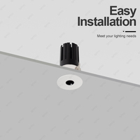 Mini petit projecteur décoratif Dimmable COB encastré plafond vers le bas Spot luminaire Commercial intérieur LED Downlight
