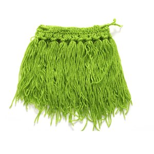 Conjunto de Falda Hawaiana de Paja Tejida a Mano en Verde <span class=keywords><strong>para</strong></span> Bebés Recién Nacidas, Accesorio <span class=keywords><strong>para</strong></span> Fotos de Bebés de 100 Días - Product Image 4