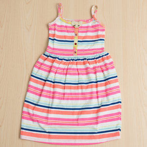 Niña de algodón sin mangas verano vestido de verano patrón impreso Jersey faldas Listo para envío - Product Image 2