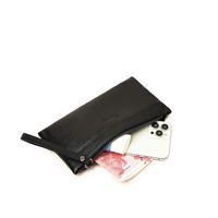 Harga Pabrik Tas Dompet Besar Multifungsi Kulit PU Tas Bisnis Kasual Tas Amplop Fashion Tas Tangan Pria Keamanan