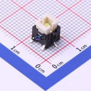 TM-001-M-01 Tactile Switch SMD,6x6mm Switch Single Pole Single Throw Rectangle Button 2.6N Vertical Mount - Product Image 1