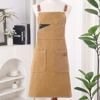 Tabliers en toile personnalisables avec logo pour uniformes de travail unisexes – Idéaux pour cuisine, barbecue, bar, travail commercial, café, restaurant, chef, serveur