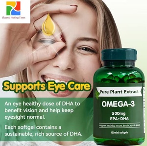 Les gélules d'oméga-3 originales sont riches en EPA et en DHA, un complément alimentaire sain qui favorise la santé du cerveau et du cœur, la santé cardiovasculaire. - Product Image 1