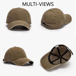Gorras de Béisbol de Algodón Lavado, Estilo Vintage, Unisex, con Logotipo Personalizado, Sin Estructura, al Por Mayor - Product Image 3