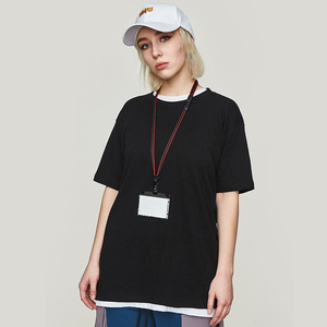 เสื้อยืดผู้ชายแบบยูนิเซ็กซ์ ผ้าฝ้าย 100% น้ำหนัก 180 กรัม พิมพ์ลายโลโก้แบรนด์ OEM ตามสั่ง ทรงหลวม ดีไซน์เรียบง่าย - Product Image 3