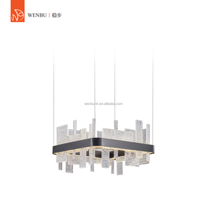 Lámpara de araña moderna de cristal artesanal para comedor de villa y salón de hotel - Product Image 6
