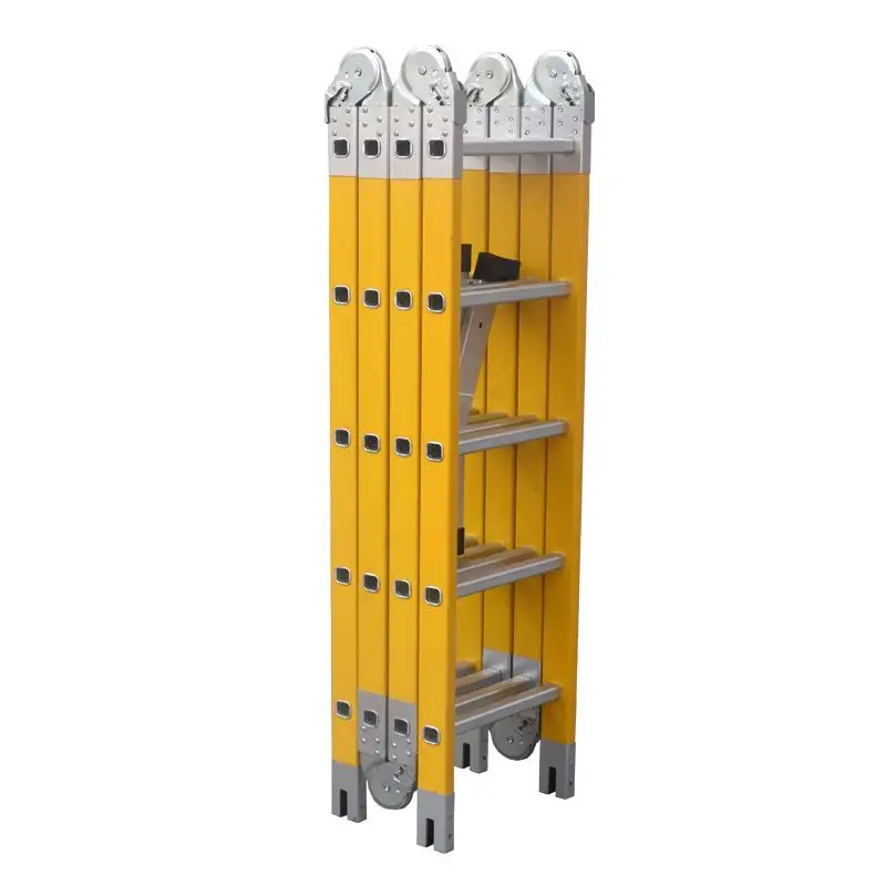 Multifunctional Aluminum Ladder Foldable Extension Portable Folding Ladder House Escadote Adjustable Safety Ladder Warehouses