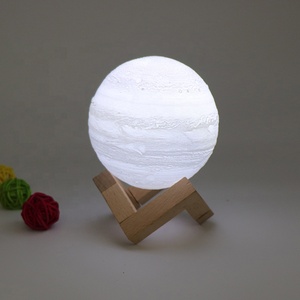 Decorazione all'ingrosso della camera da letto 3D stampa 3D <span class=keywords><strong>lampada</strong></span> a forma di luna regalo <span class=keywords><strong>lampada</strong></span> da scrivania per bambini - Product Image 2