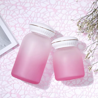 Bouteilles en verre blanc de haute qualité multicolores en gros avec bouchons à vis 200ml/300ml – Gobelets pour enfants et adultes avec logo personnalisé
