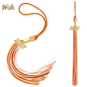 Borla de Graduación de Rayón de Alta Calidad para Birrete Universitario, en Rojo <span class=keywords><strong>y</strong></span> Dorado, para Gorra de Graduación - Product Image 5
