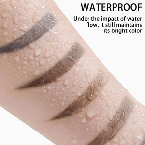 Teinture pour sourcils naturelle imperméable longue durée en gros, trois tons brun, gel tatouage peel-off hautement pigmenté - Product Image 5