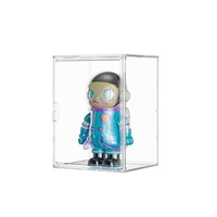 Grande vitrine de rangement magnétique transparente Juncheng, style moderne et simple, pour figurines, poupées et jouets en plastique