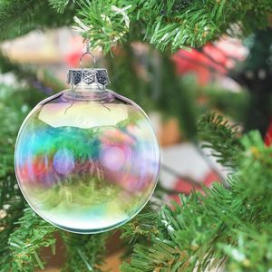 Ornements de Noël personnalisés avec logo en PET, effet verre transparent, décorations de fête pour entreprises - Product Image 2