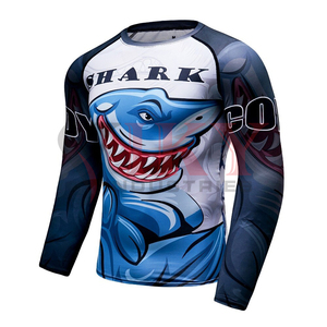 Rashguard MMA respirant, séchage rapide, écologique, anti-UV, manches longues, logo personnalisé, impression d'équipe, vierge, vente chaude - Product Image 4