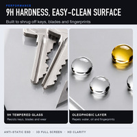 Protection d'écran en verre trempé 3D incurvé haute sensibilité sans bulles, directement de l'usine, pour iPhone 16 Pro Max, 18, 17, 15 Pro – Accessoires de téléphone anti-rayures