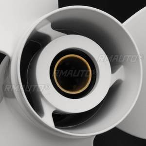 ใบพัดเรืออลูมิเนียม 11 3/8x12 นิ้ว สำหรับเครื่องยนต์ยามาฮ่า 40 48 50 55 60 แรงม้า  13 ร่อง  ขนาดเส้นผ่านศูนย์กลาง 90 มม. สีขาว 3 ใบพัด - Product Image 6