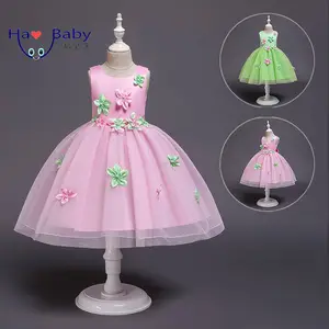 Hao bebek prenses elbise doğum günü akşam uzun parti elbise kızlar için mağaza