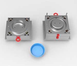 Fabricant de bol rond en plastique surélevé personnalisé de grande capacité pour chat et chien mangeoire pour animaux de compagnie mangeoire d'eau pour animaux de compagnie moule moule - Product Image 1