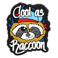 Dessin animé petit panda série PVC caoutchouc souple bricolage amovible chaussures de jardin accessoires bijoux avec fermetures de fleurs perforées