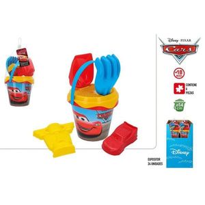 Set Secchiello da Spiaggia Pixar Cars con 24 Pezzi per Bambini 2-4 Anni, Gioco sulla Sabbia - Product Image 1