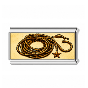 Pulsera de Acero Inoxidable al por Mayor con Dijes Italianos Estilo Vaquero Occidental, Eslabones Modulares DIY, Dijes Metálicos Grabados Personalizados - Product Image 5
