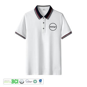 Polo homme OME prix usine 250 g/m² uni vierge avec logo personnalisé votre propre marque impression maillot de golf tenue décontractée - Product Image 1
