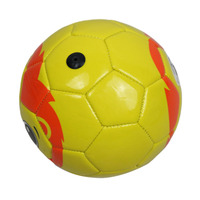 Produits pour bébés, ballon de football miniature en mousse EVA souple jaune éducatif, léger, en cuir, pour enfants