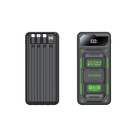 Power Bank Terbaru, Sel Baterai Semi-Solid, Kapasitas 20000mAh, Output PD 20W, Kabel Terintegrasi, Layar Digital
