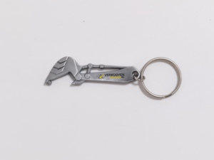 Porte-clés élégants et robustes pour excavatrices avec logo numérique personnalisé pour les entreprises d'ingénierie et les cadeaux pour le personnel - Product Image 2